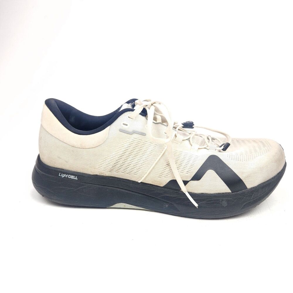 Mount to Coast R1 Men's 14 White Running Shoes Lace-Up Low Top Athletic Sneakers